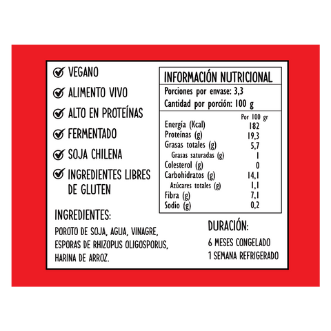 Tempeh Tradicional Soja