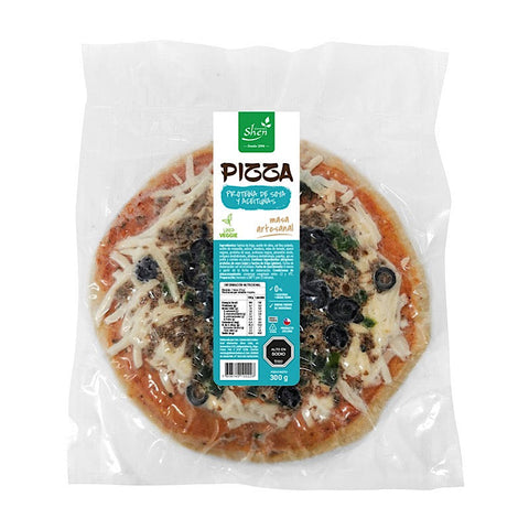 Pizza Proteína de Soya y Aceitunas