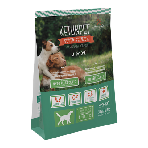 Alimento Vegano para Perros Super Premium Adultos Razas Grandes 3 Kilos