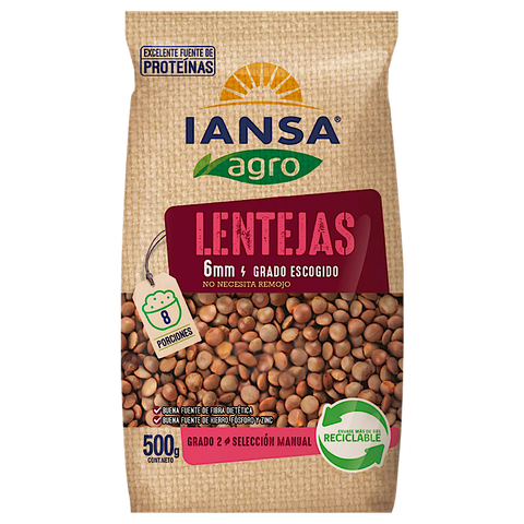 Lentejas 6mm 500gr